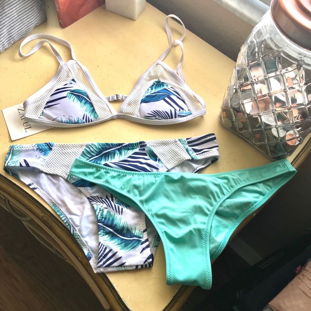 Sexy mesh pannel Swim Set